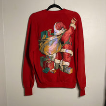 Load image into Gallery viewer, Sparkle Double Sided Christmas Santa Graphic Crewneck
