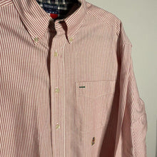 Load image into Gallery viewer, Tommy Hilfiger Pink Stripe Oversized Button Up
