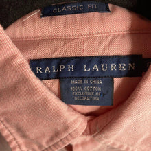 Load image into Gallery viewer, Ralph Lauren Pink Button Up

