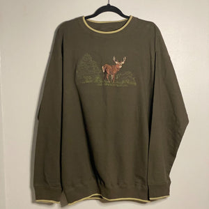 NWT Embroidered Woodsy Crewneck