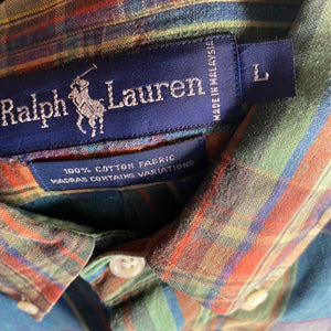 Ralph Lauren Colorful Plaid Button Up
