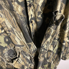 Load image into Gallery viewer, Distressed Mossy Oak Button Down Camo Shirt

